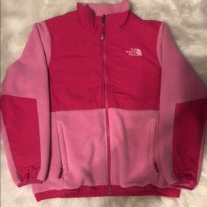 Girls Large Pink North Face Fleece!